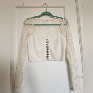 Silence & Noise Lace Top